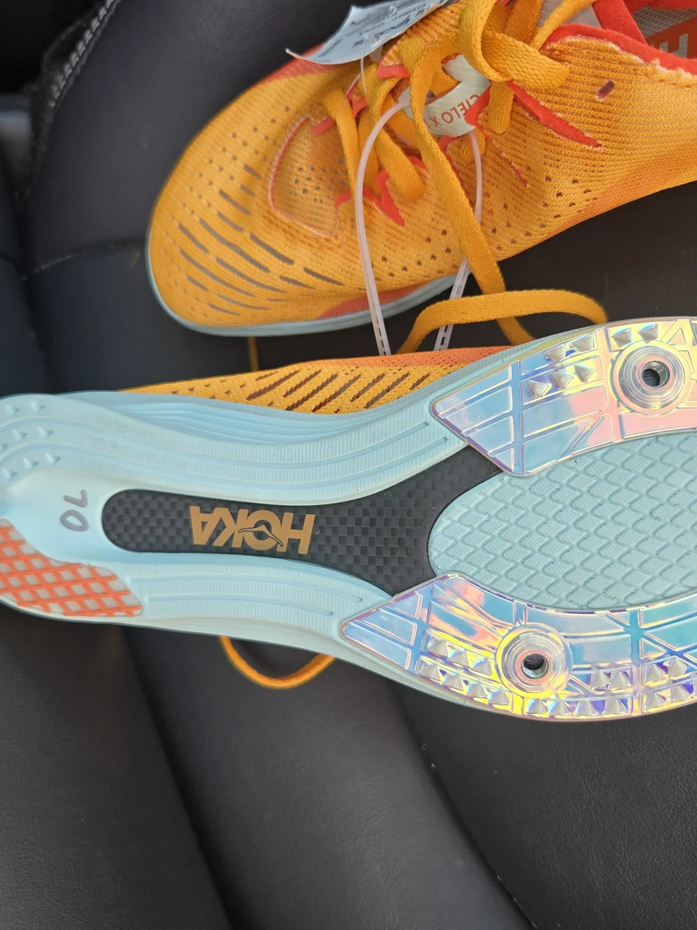 Hoka Orange Women's Track Shoes